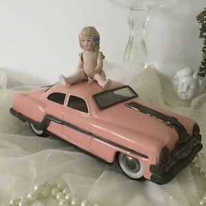 1954 Pontiac Star Chief GM vintage car Chieftain Sedan tin car toy car miniature car*CoeursDeCaschel*Vintage Style