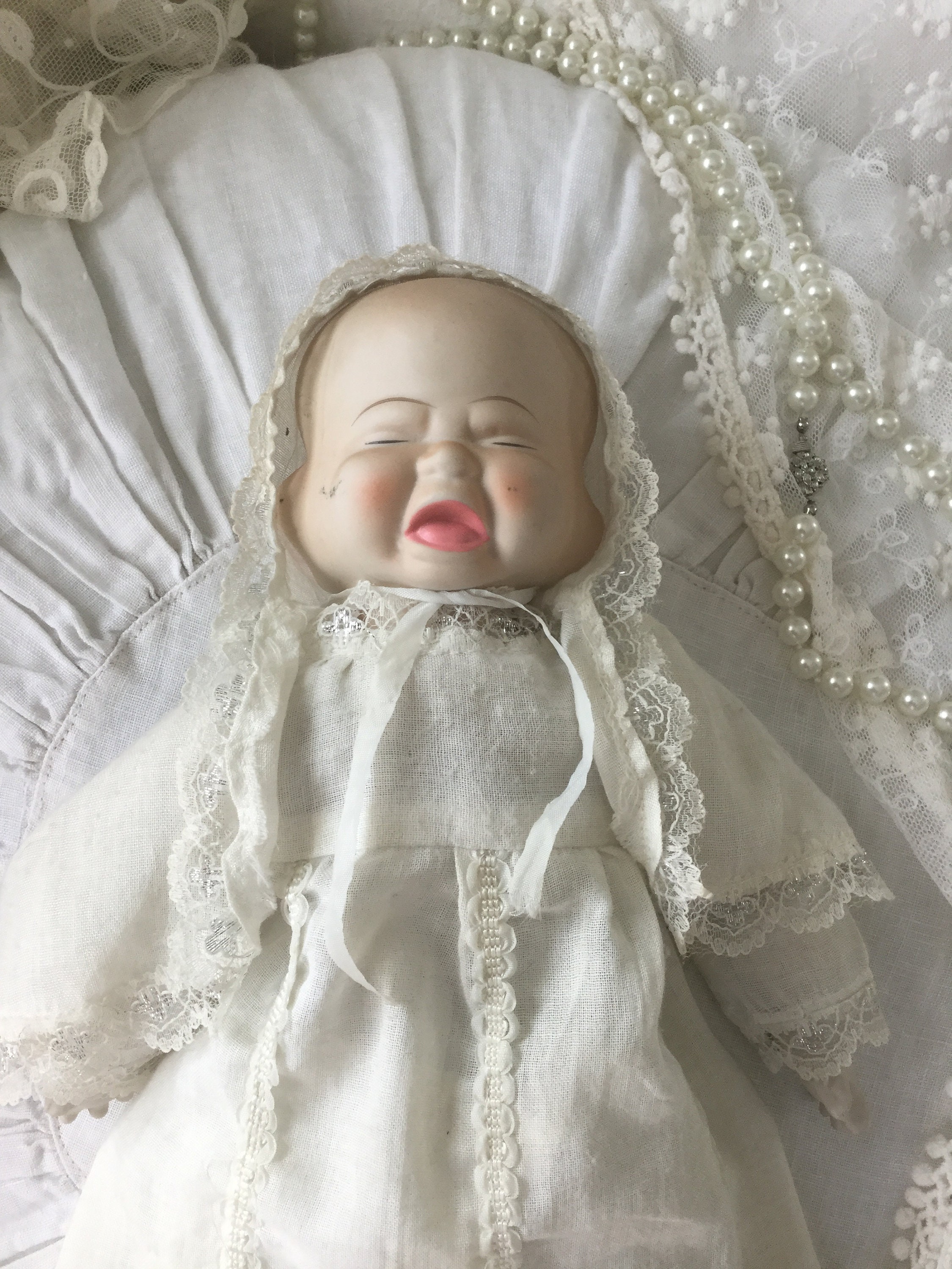 Antique Three Faced Doll Porcelain Head Dollartist Dollbrocante19.jhdt