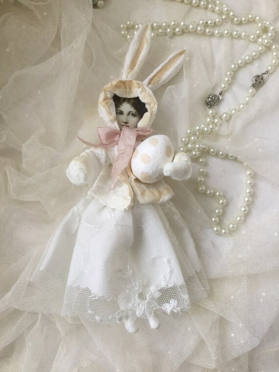 Snow Rabbit Rabbit Doll Cotton Doll Cotton Child Cotton Figure 