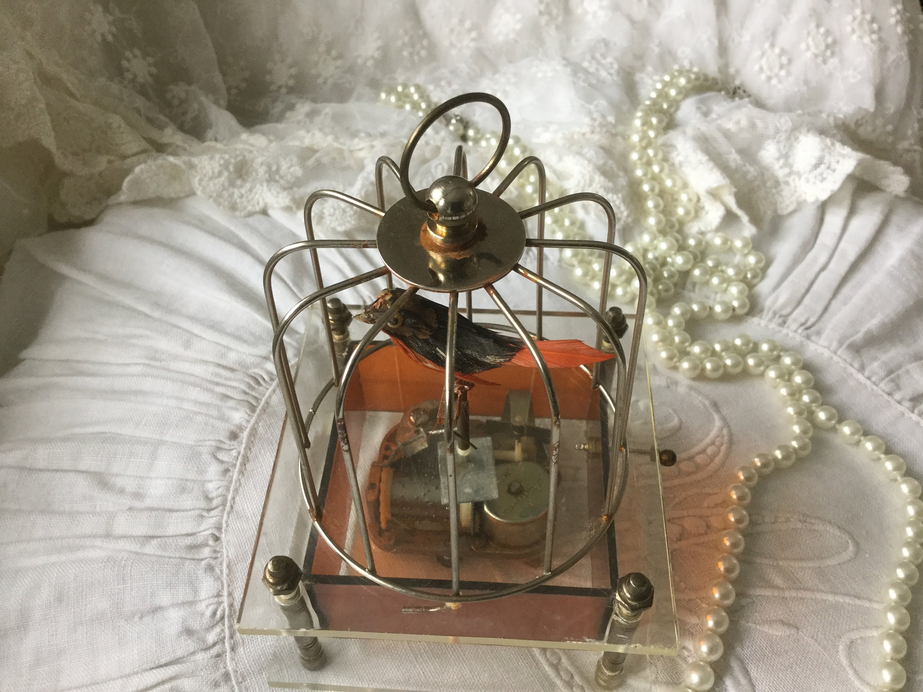 Antique Music Box With Bird Reuge Music Box Box 19th Century Antique Music Box With Bird Reuge Music Box Box 19th Century