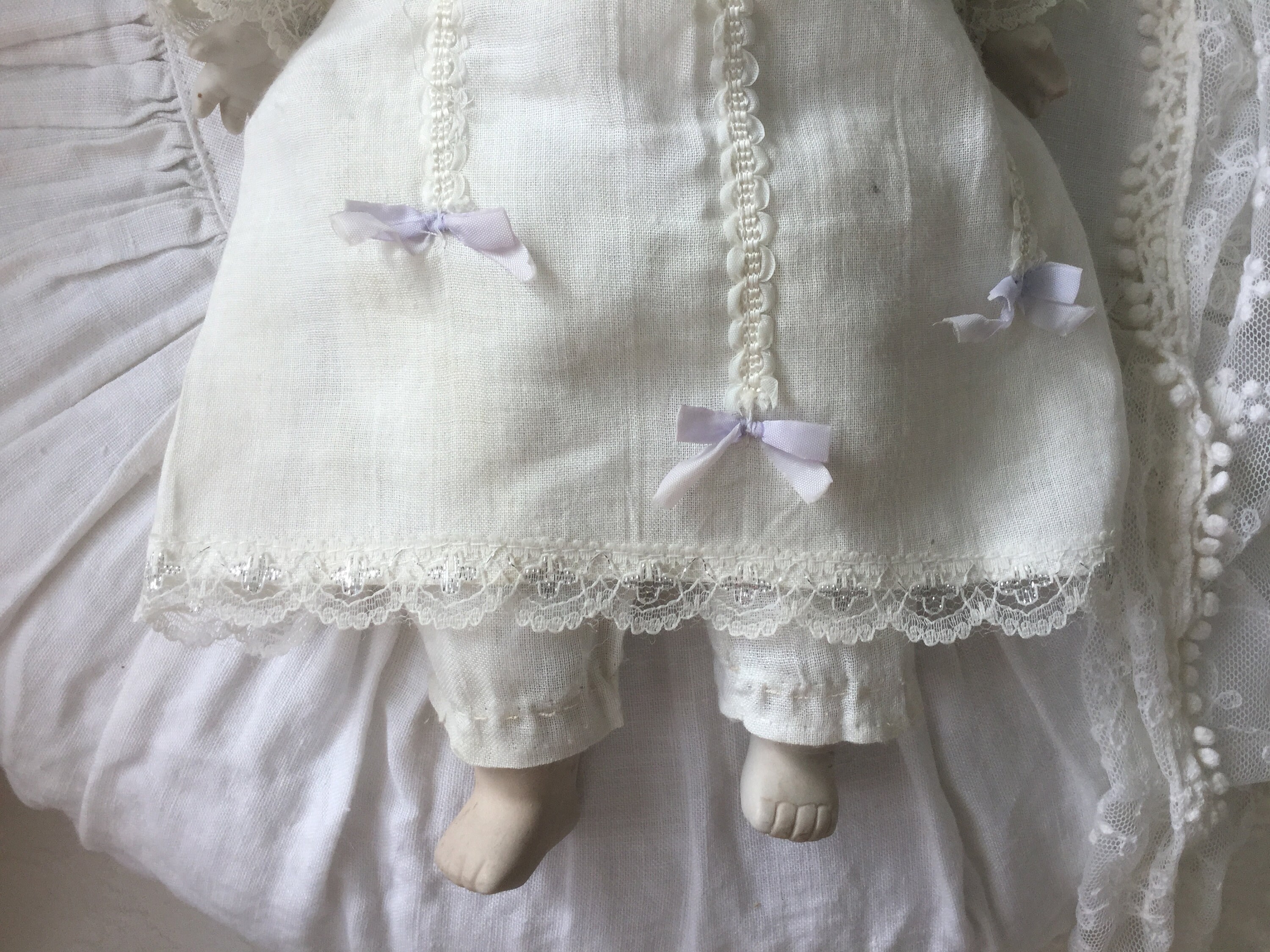 Antique Three-faced Doll*porcelain Head Doll*artist Doll*brocante