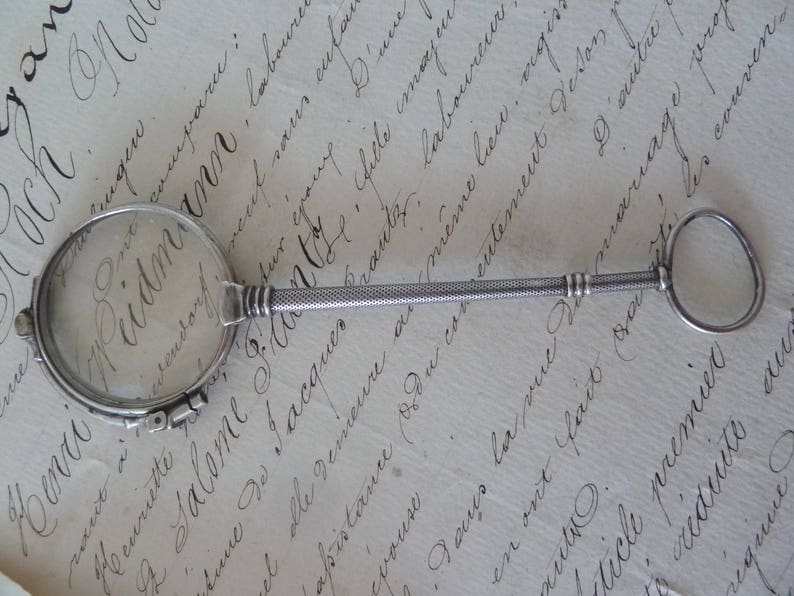 Sterling Silver 935 Monocle Glasses Antique Etsy