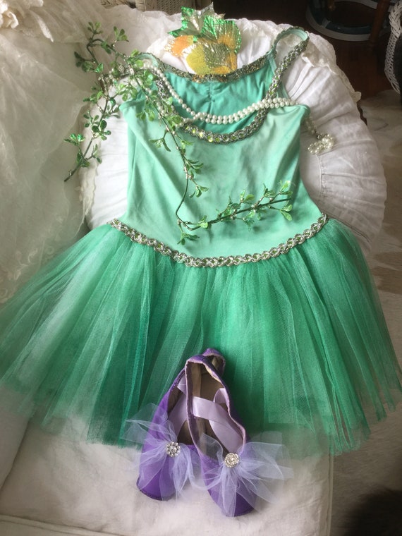 Ballet Tutu with Hair Clip & Leaf Vine Green Fore… - image 10