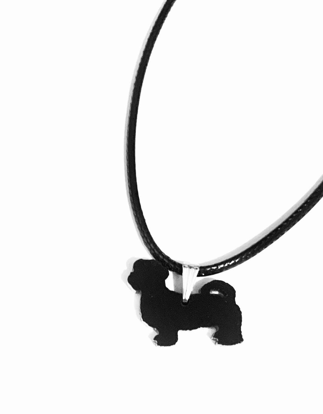 Collier Bijou Shih Tzu En Acrylique - Pendentif Chien Mignon - Cadeau Pour Amoureux Des Animaux - Longueur Réglable - 13