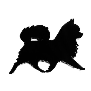 Chihuahua Langer Mantel Hund Zwinger Plaque Schild In Schwarz