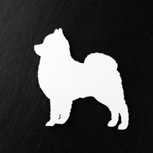 Pomeranian Dog Fridge Magnet Gift In White Acrylic