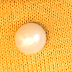 Faux Pearl Round Modesty Pin Badge Brooch Button 10mm image 3