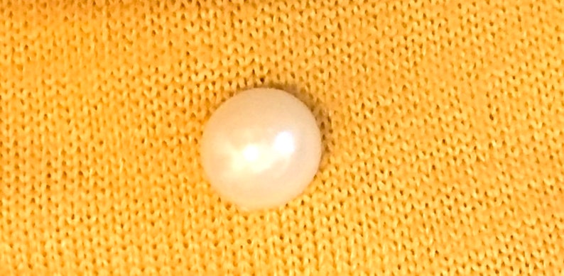 Faux Pearl Round Modesty Pin Badge Brooch Button 10mm image 3