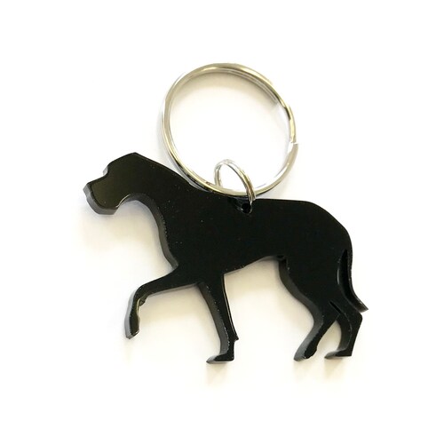 Lurcher Dog  Keyring Keychain Bag Charm Gift 