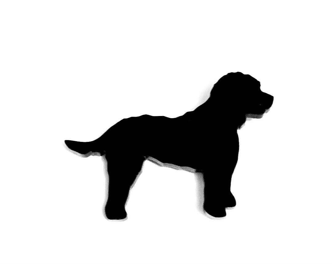 Cockapoo Magnet Cockapoo Dog Fridge Magnet Gift in Black Acrylic - Etsy