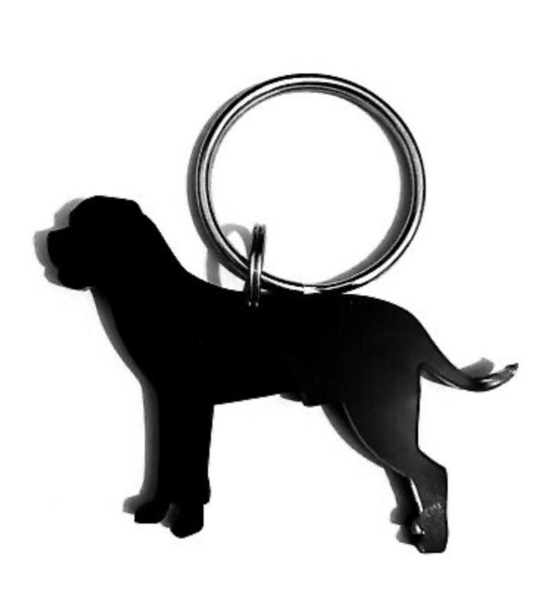 Cane Corso Dog Keyring Keychain Bag Charm Gift in Black Etsy