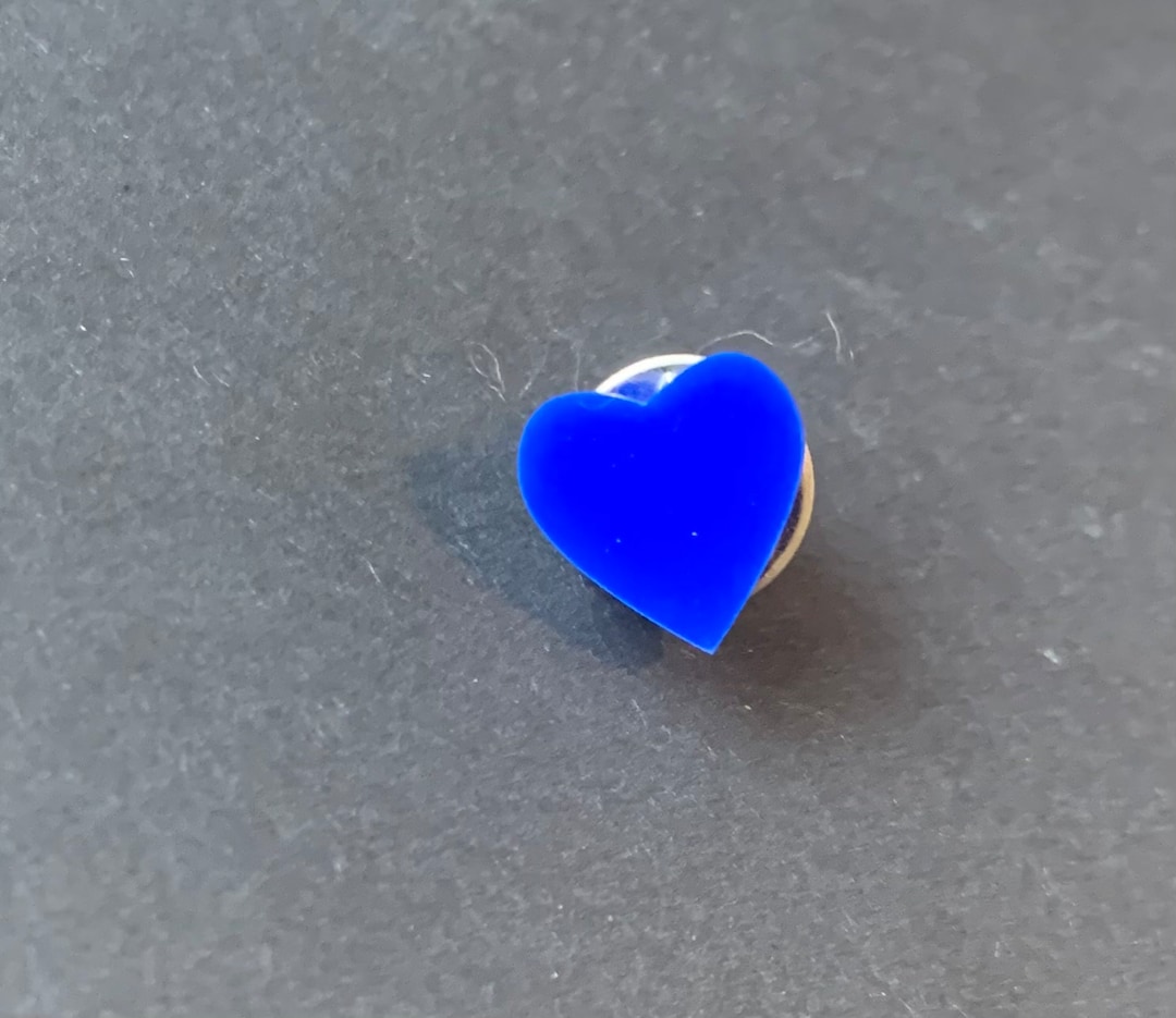 Heart Shaped Modesty Pin Badge Brooch Button in Acrylic Gift - Etsy