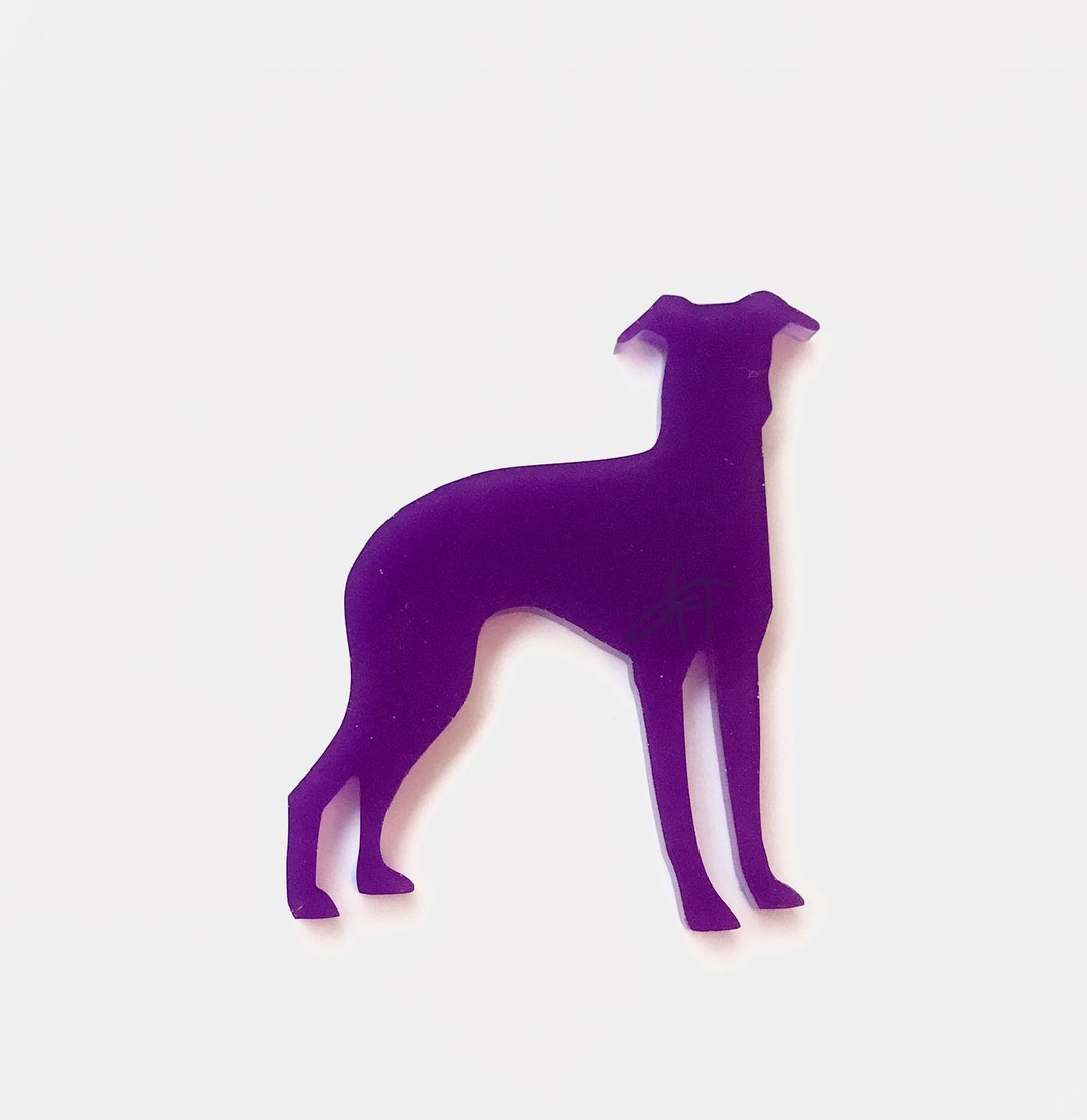 Lurcher Dog Fridge Regalo en Negro Etsy España