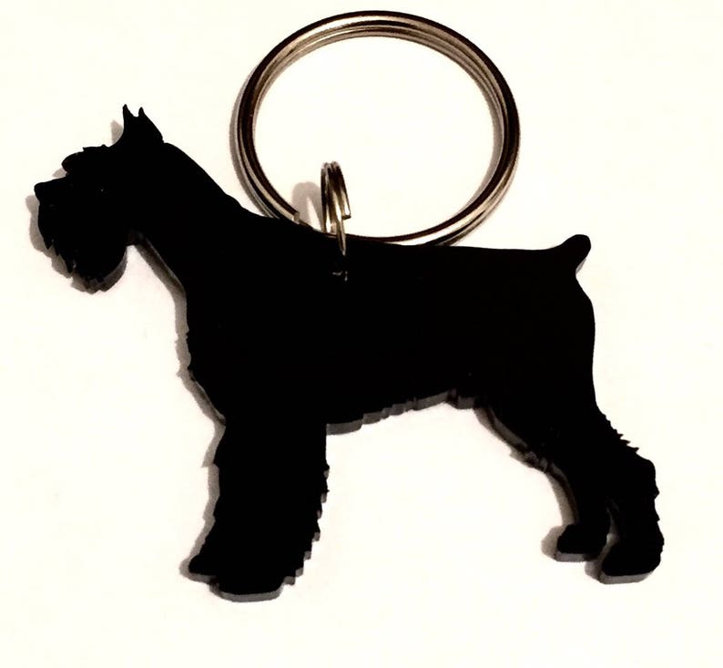Saint Bernard Dog Keyring Lanyard Keychain Bag Charm Zipper Charm Gift In Black