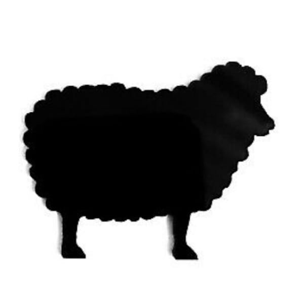 Sheep Novelty Brooch Badge Pin Scarf Fastener Gift In Black