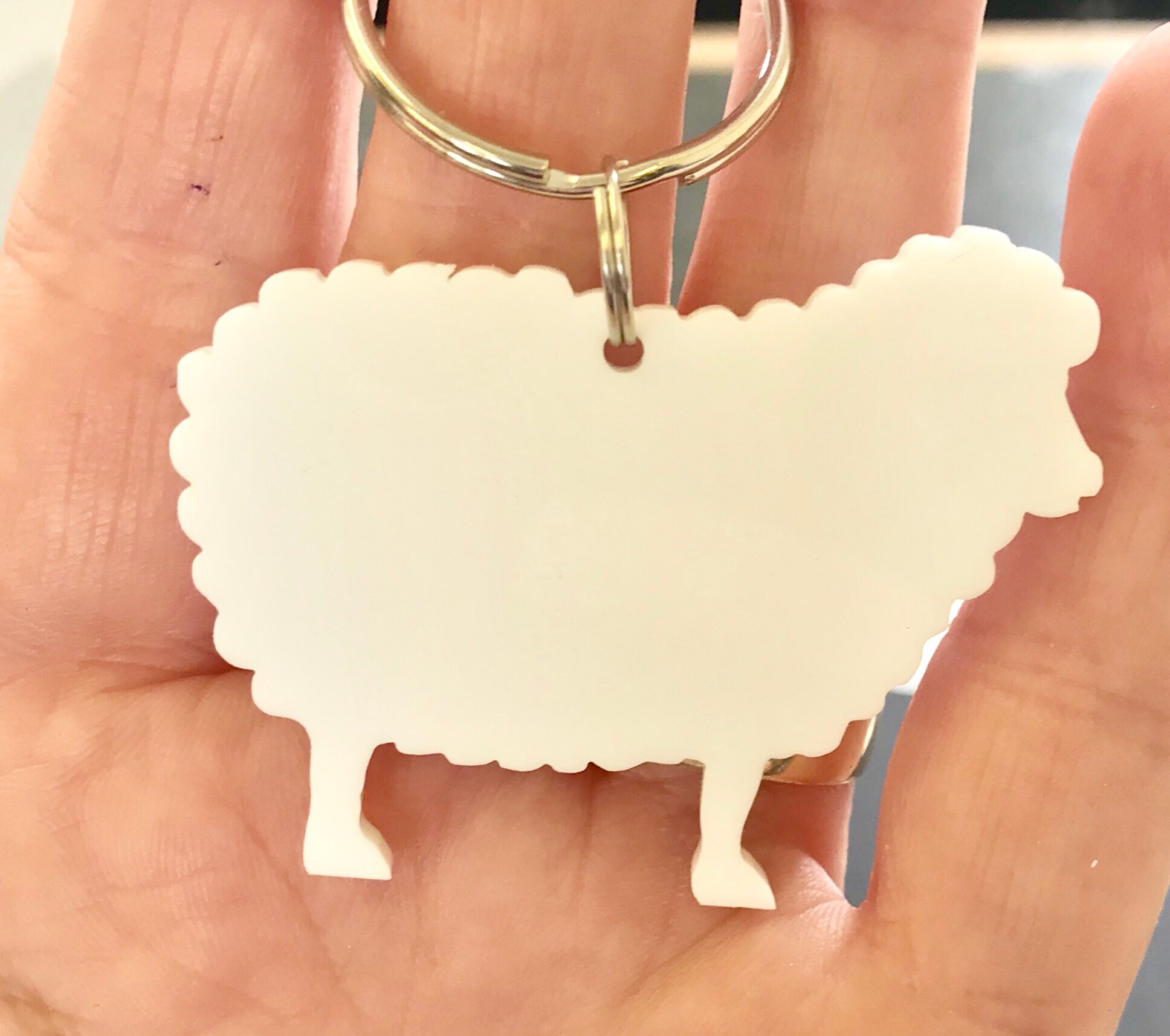 Novelty Sheep Keyring Keychain Bag Charm Gift Etsy