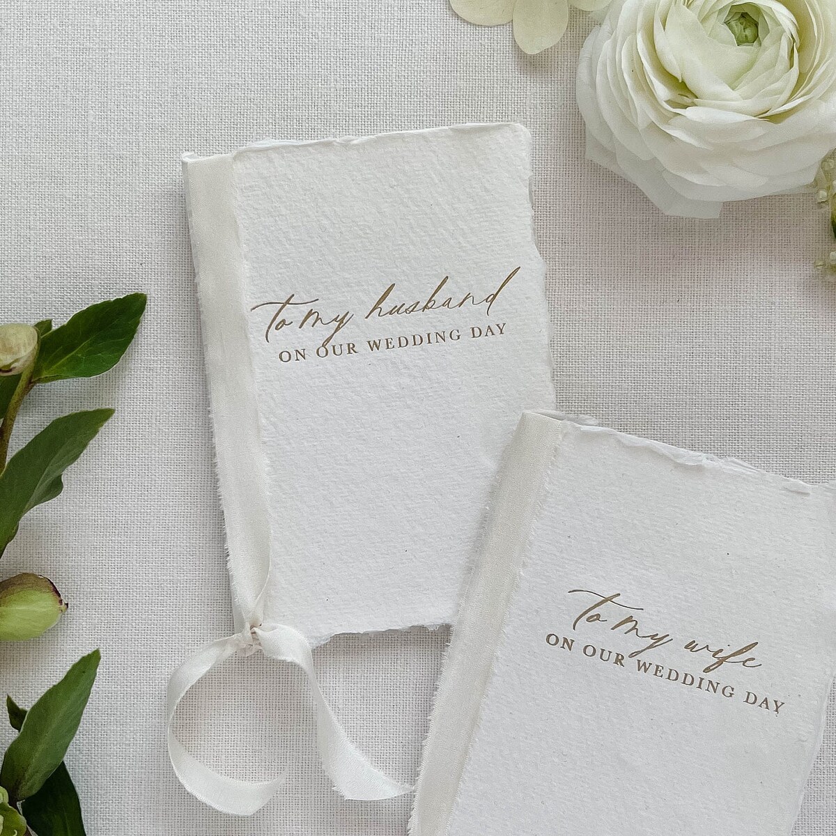 His and Hers Letters - Wedding Day