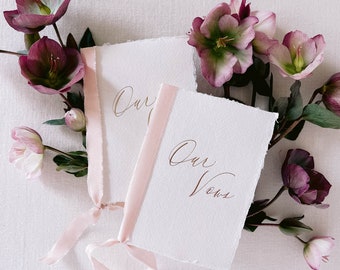 Our Vows |  Foil Pressed Vow Books
