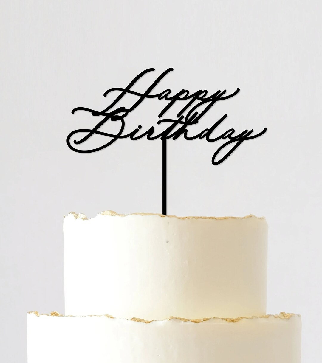 Happy Birthday Cake Topper, Cut Out, Birthday Cake Topper, Acrylic Cake