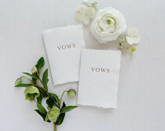 Wedding Foil Pressed Simple Vow Books