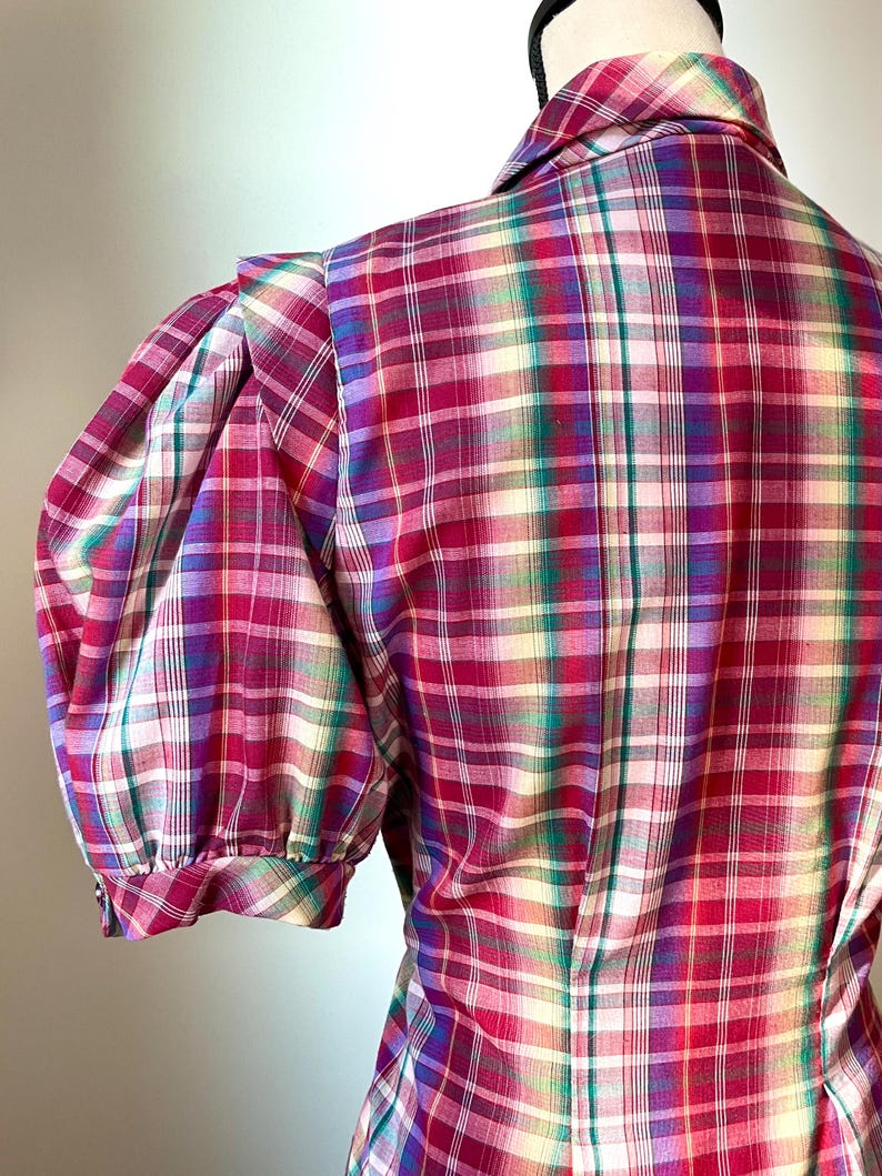 Retro Flared Sleeve Blouse - Slim Fit Vintage Top main image 0