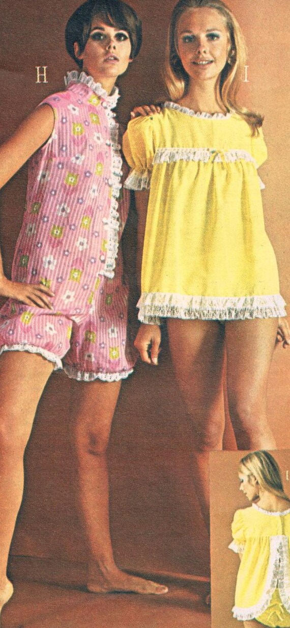 Retro babydoll pajamas shop