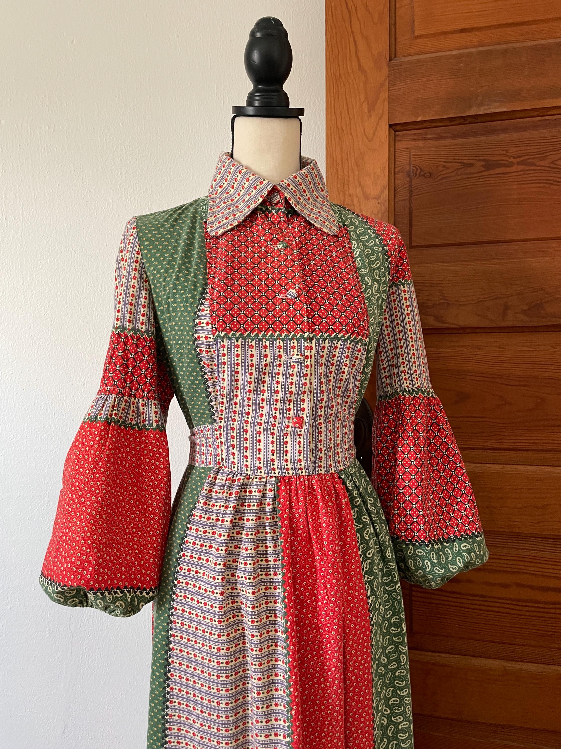 Vintage 70s Boho Maxi Dress - Etsy