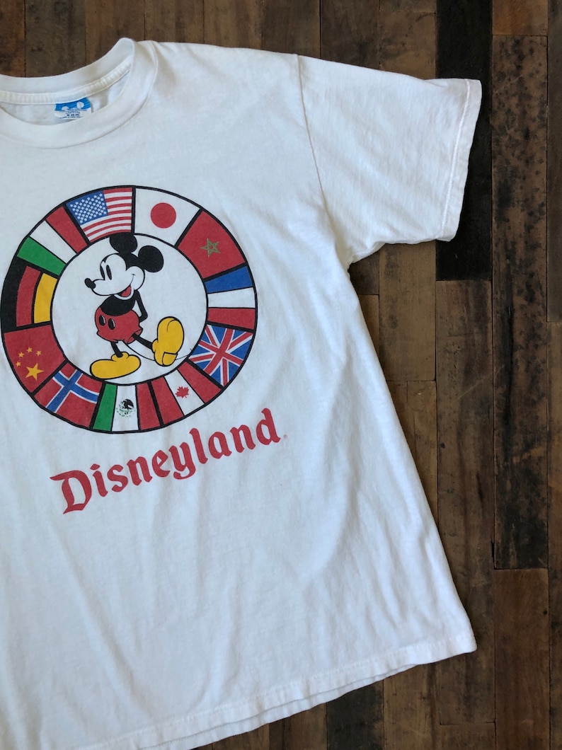 made in USA unisex vintage Disneyland tee Mickey Mouse cotton Disney Character Fashions