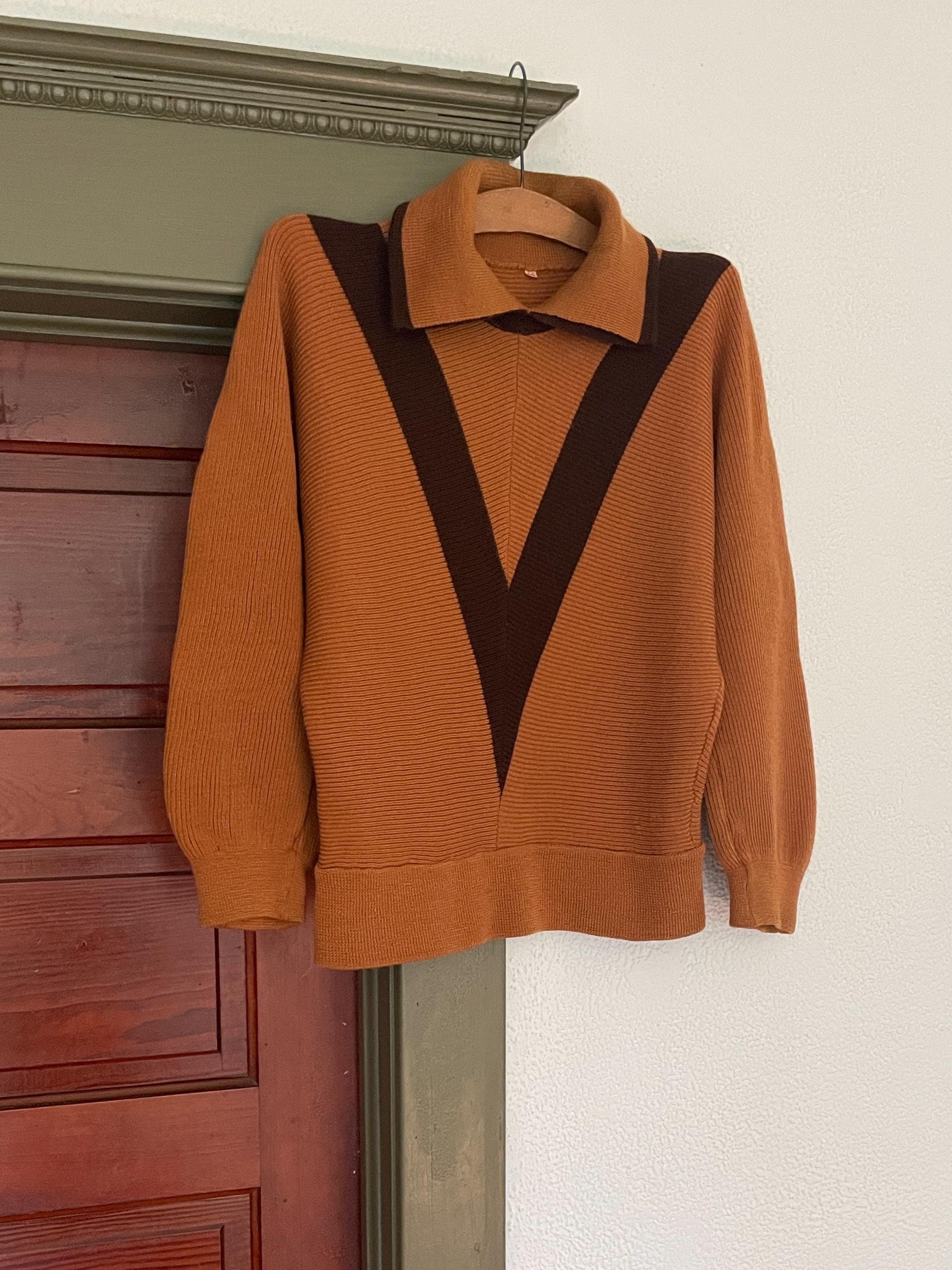 70s Knit Polo - Etsy