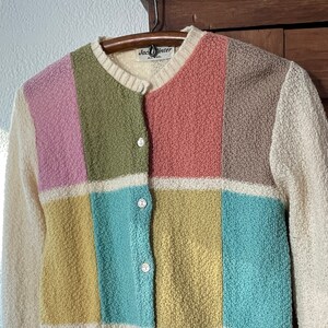 Vintage 1960s Color Block Cardigan Jack Winter Women's - Etsy