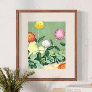 selected memories no.2 - vertical flower language print