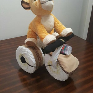 Lion King Tricycle Diaper Cake, Simba, Diaper Cake, Baby Boy, Tricycle Diaper Cake, Lion King