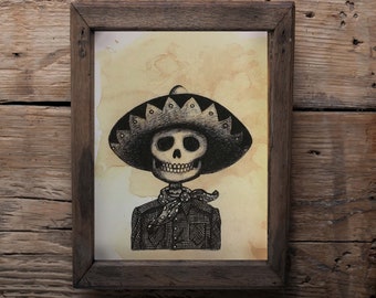 ウイチョル族のビーズ細工の頭蓋骨：手作りのメキシコ民芸品 - Etsy 日本