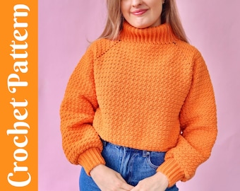 GEHAAKTE PATROON: De Millennial Jumper - Trui met col/coltrui