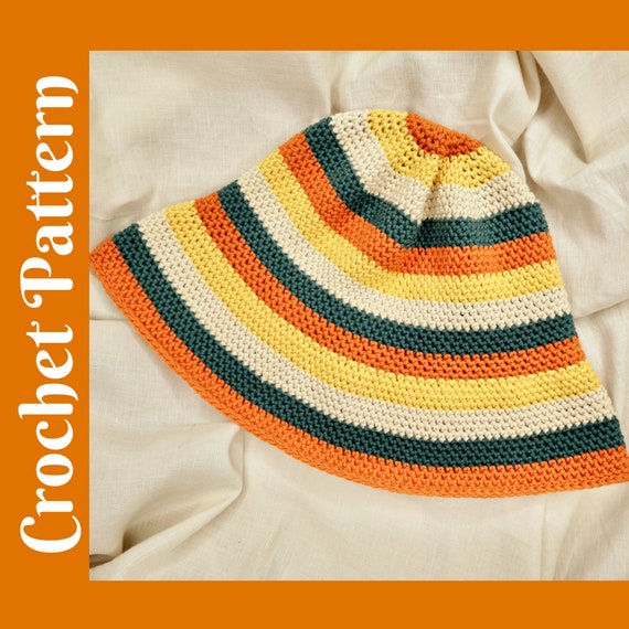 KIM & C Handmade Fashion Bucket Stripe Hat KIM & C Handmade Fashion Bucket Stripe Hat