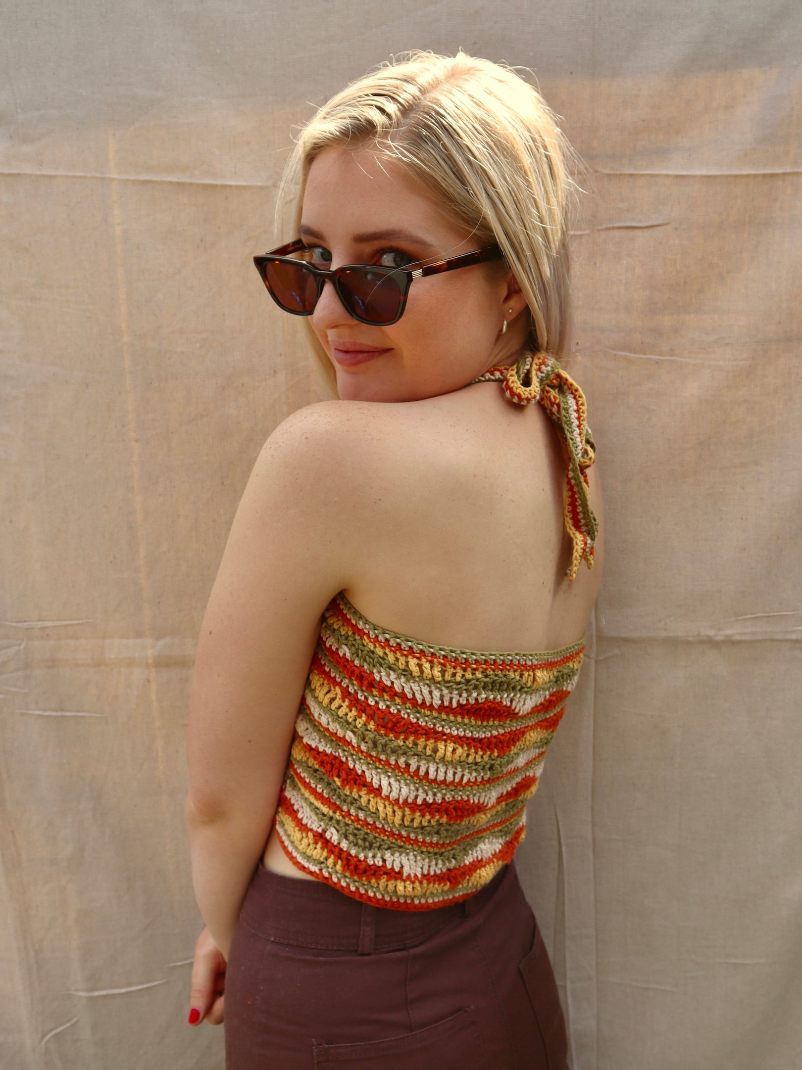 CROCHET PATTERN: That 70's Top - Crochet Tank Top/ Singlet Top, Summer