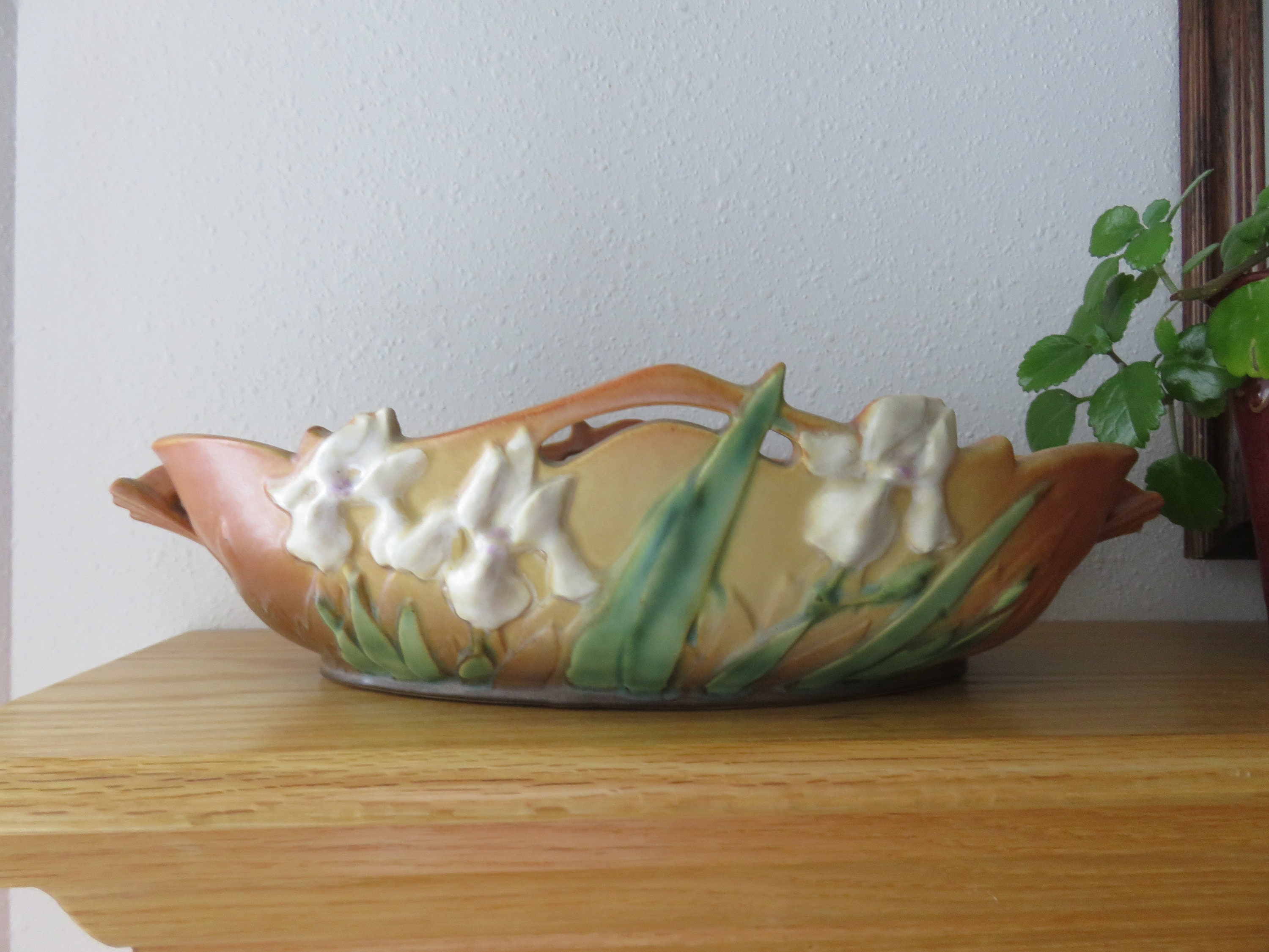 Roseville Pottery 363 12 Iris Console Bowl