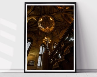 John Rylands Library print - Spinningfields - Cityscape - House Decor - Architecture Print - Manchester Print - Wall Art - Home Decor