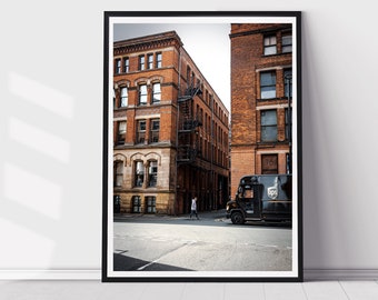 Northern Quarter print - Manchester - Cityscape - Northern Quarter - Architecture Print - Manchester Print - Wall Art - Home Decor