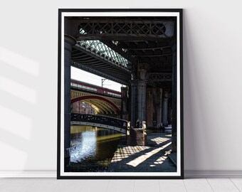 Castlefield Shadows print - Cityscape - House Decor - Architecture Print - Manchester Print - Wall Art - Home Decor - Castlefield