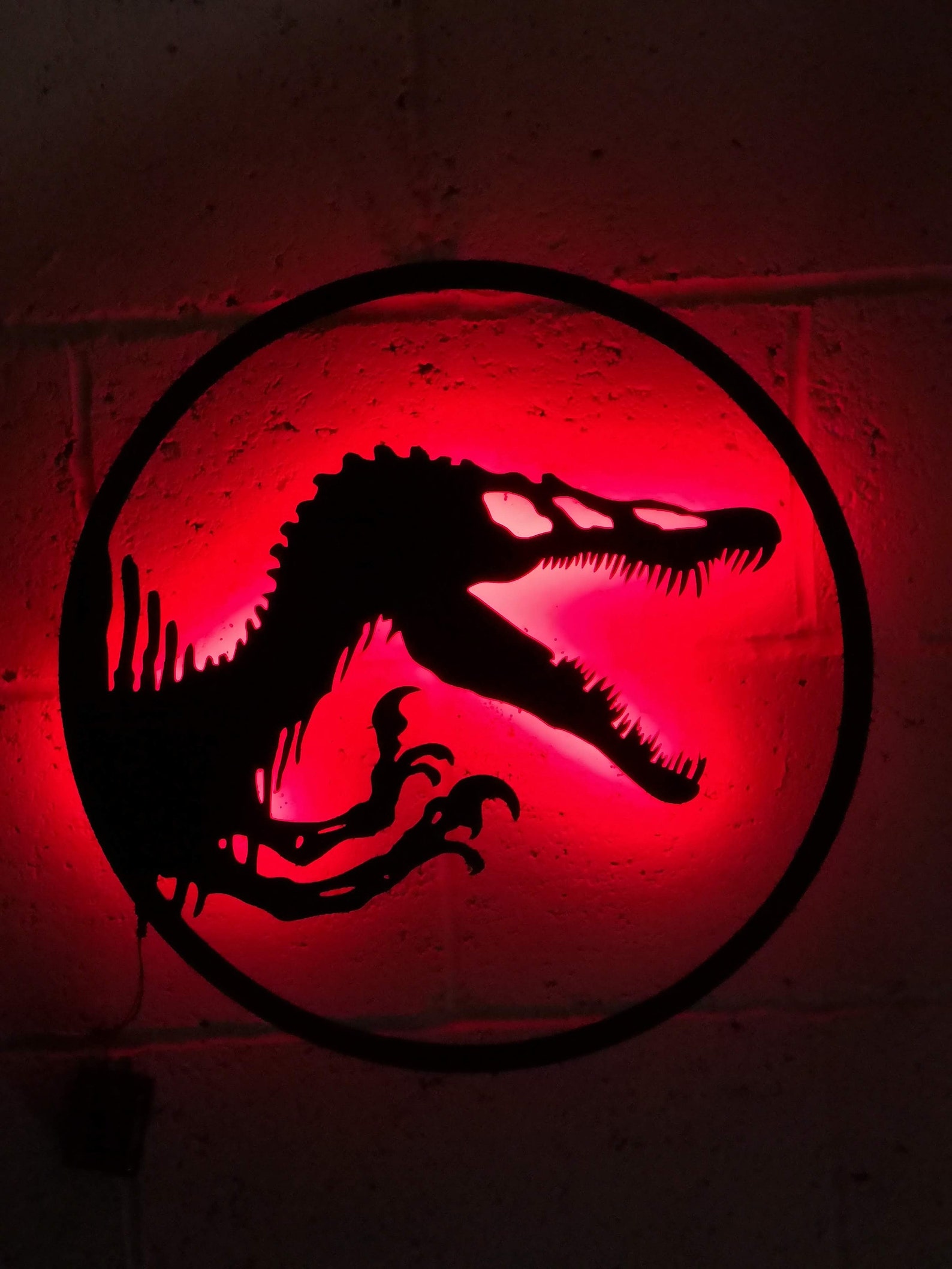 Jurassic ParkLED Wall Art Etsy