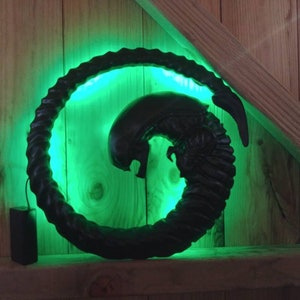 Alien Xenomorph LED Wall art