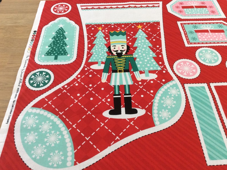 by Stuart Hillard The Nutcracker Christmas Stocking Panel 100/% Cotton fabric