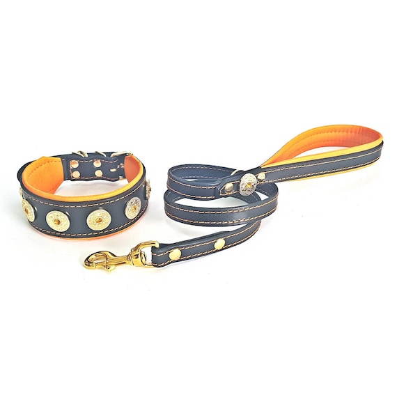 Dogs My Love Hundehalsband Aus Echtleder – Gepolstert, In 3 Größen (29,2–35,6 Cm), Braun