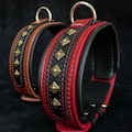 Bestia BALTEUS studded leather dog collar for large dog breeds. 2.5 inch wide. product logo