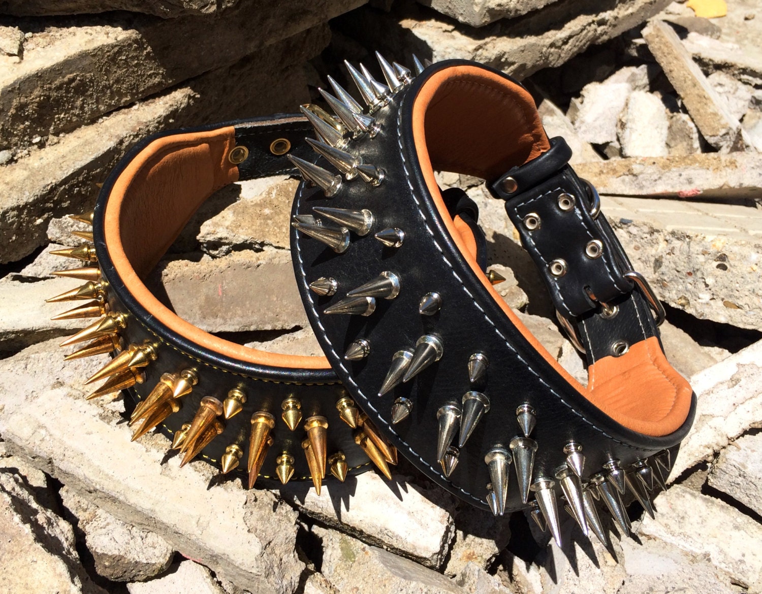 Bestia™ big Boy Genuine Leather Dog Collar With Etsy