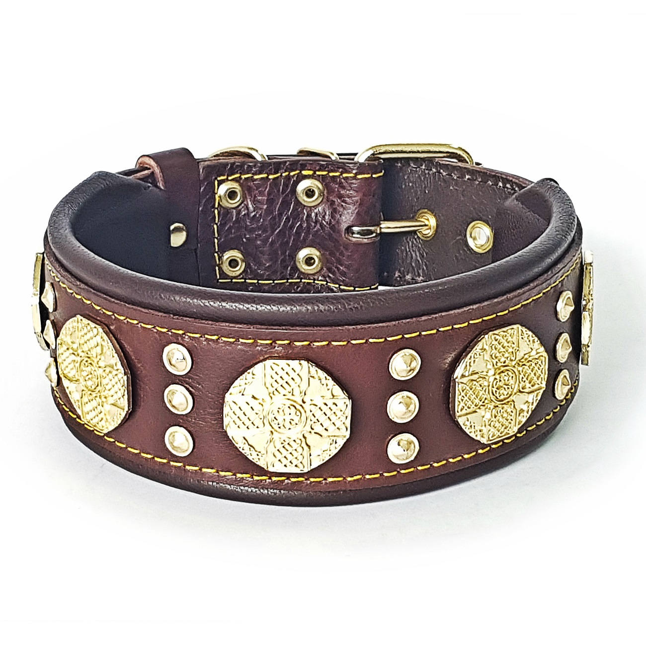 Buy BESTIA ''ostrich'' Leather Dog Collar for Online in India 