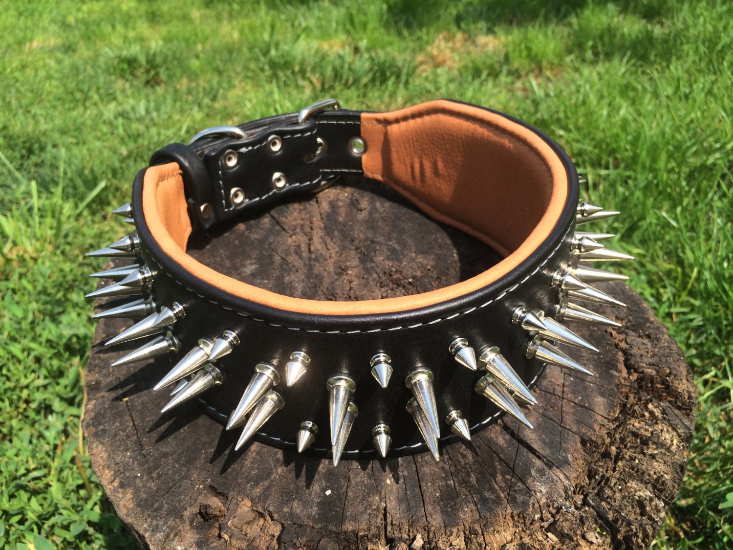 Bestia™ big Boy Genuine Leather Dog Collar With Etsy