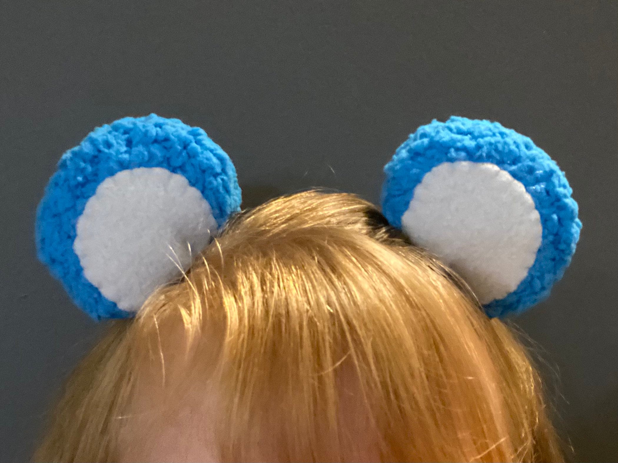 Blue Bear ears Etsy
