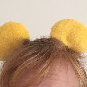 Bear clip on ears (inspired by Winnie the Pooh)